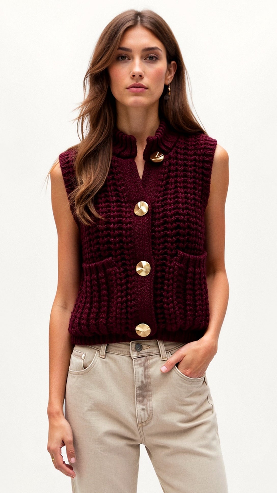 Philomena Modeknit – Stylish Knitted Vest for an Elegant Look