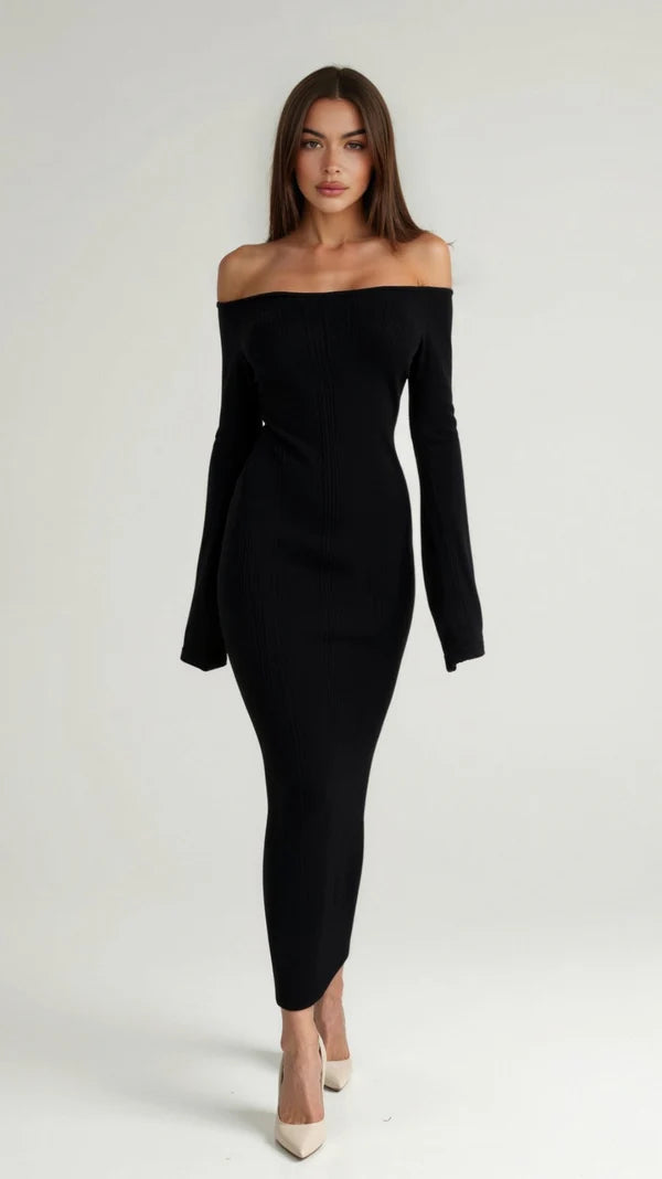 Quinlan Maxi Off-Shoulder Bodycon Dress