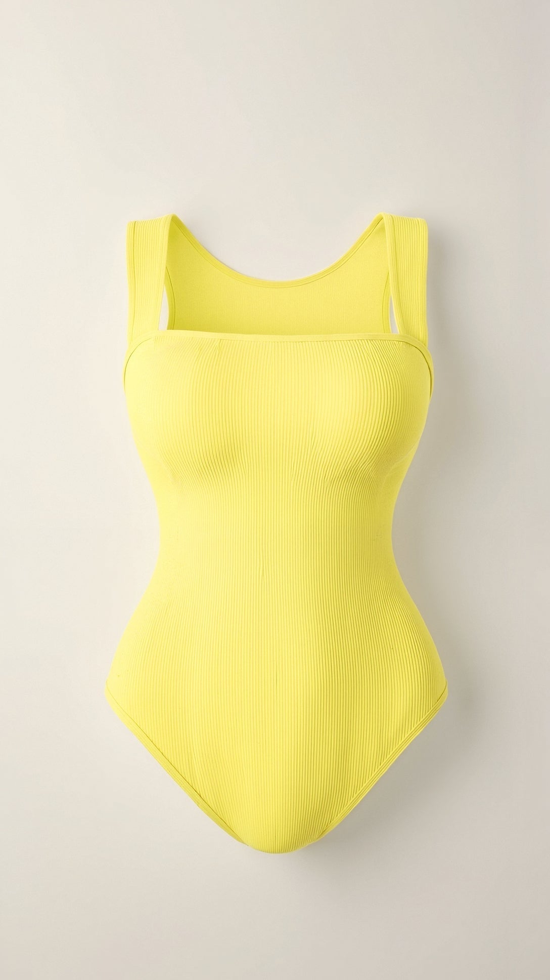 Square V-shaped striped body for a trendy look