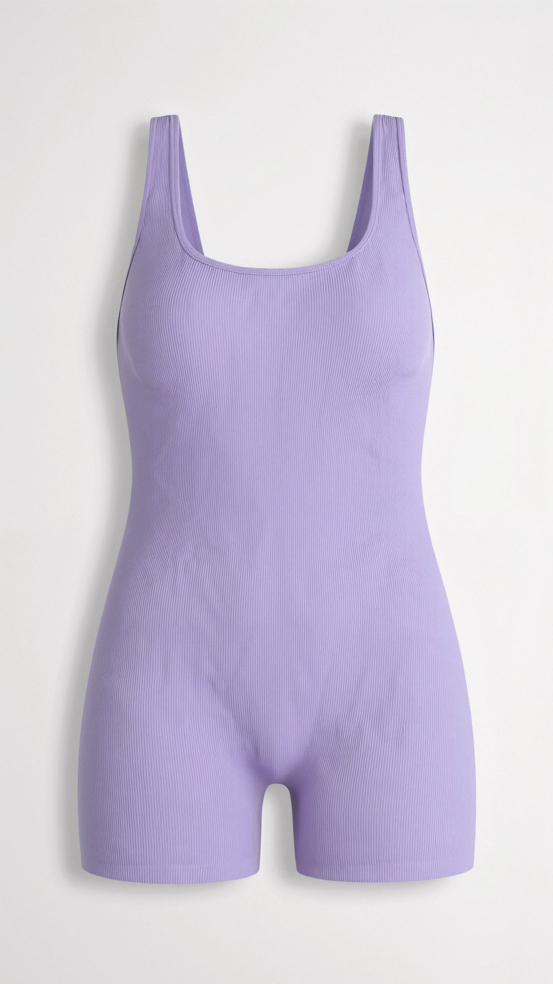 Square-cord body with scoop neck and integrated panties for a comfortable and stylish look